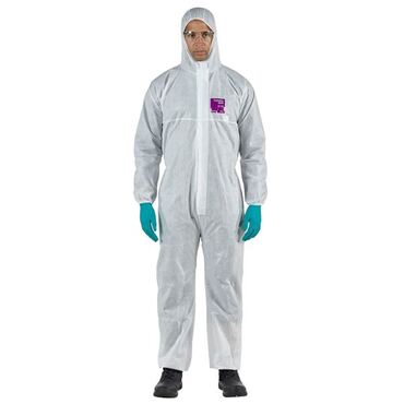 Coverall disposable AlphaTec® 1500 PLUS hooded model 138 White